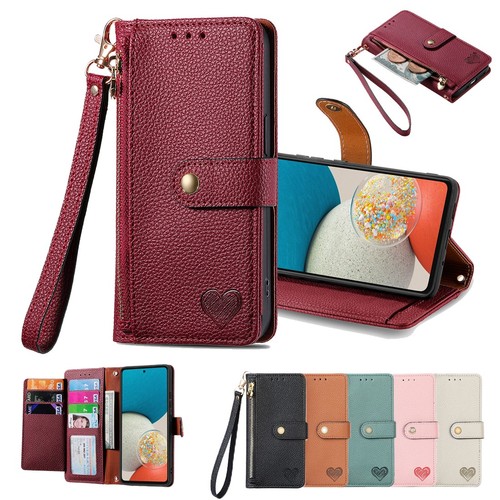 Custodia portafoglio zip flip